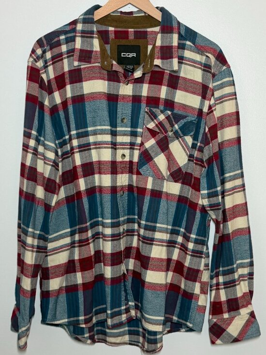 CQR Other - CQR Men’s Plaid Flannel Button Front Shirt XL